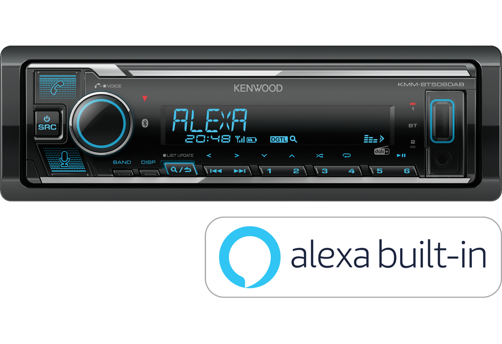 Kenwood Autoradio KMM-BT506DAB Digital Media Receiver mit Bluetooth & DAB+