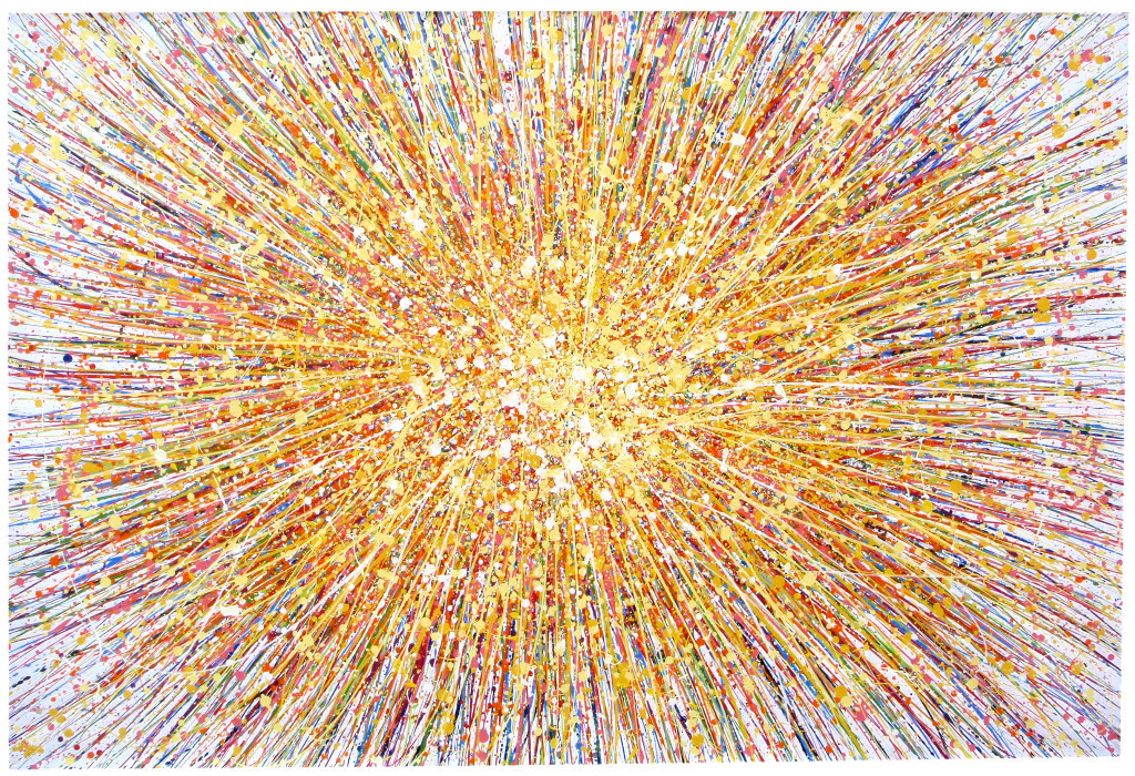 frames gumtree free photo VERY SUN STAR ABSTRACT NEW DRIP YELLOW MODERN ART LARGE