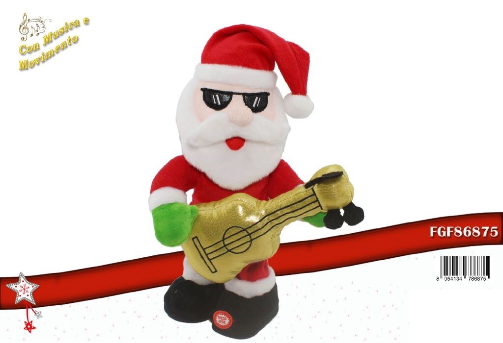 Pupazzo Babbo Natale Con Movimento E Musica Decorazione Natale Natalizia 875 hmj