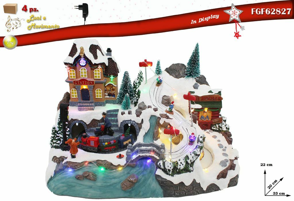 Giostrina Con Luci Movimento Musica Decorazione Natale 2827 bal