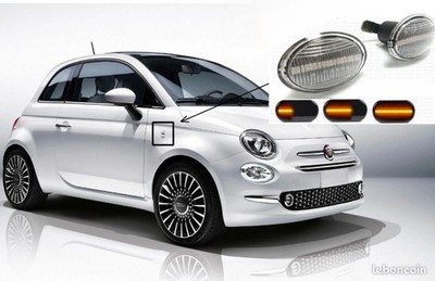 DYNAMIC LED DIREZIONALI INDICATORI FRECCE NERO per FIAT 695 RIVALE Abarth 2017 