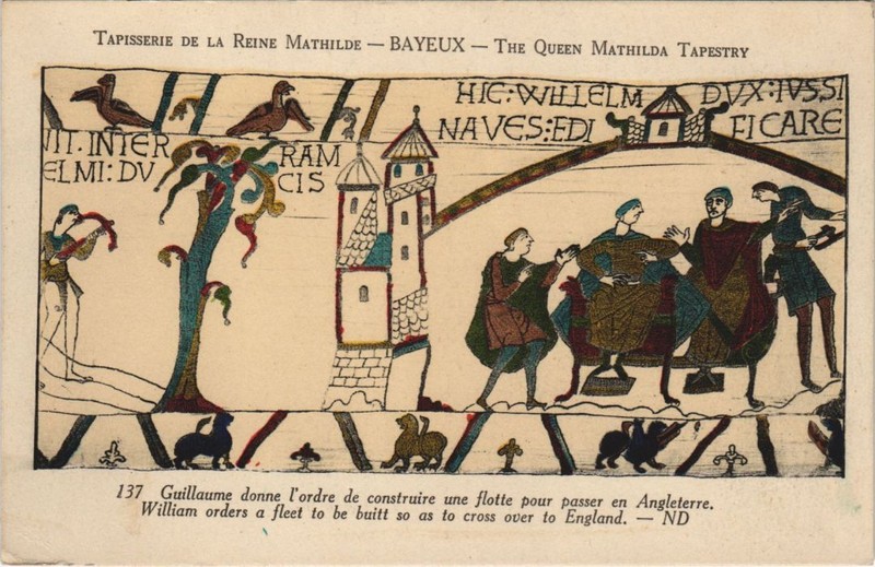 Cpa Bayeux Tapisserie De La Reine Mathilde - Guillaume (1227980)