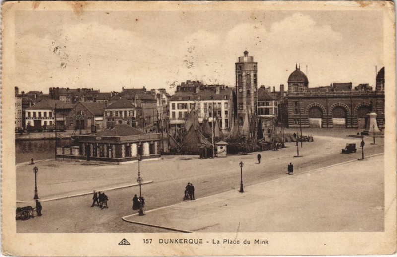 Cpa Dunkerque Place Du Mink (999904)
