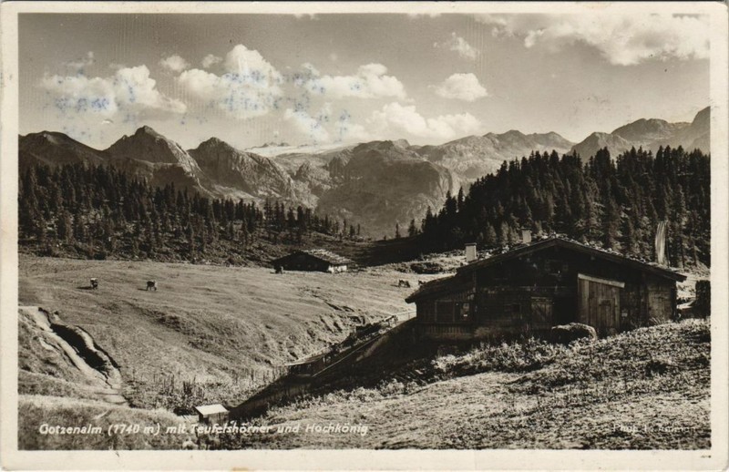 Cpa Ak Gotzenalm Mit Teufelshorner Und Hochkonig Germany (1067060)