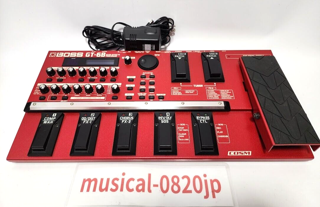 BOSS GT-6B マルチエフェクター ベース用 BOSS GT-6B Multi Bass Guitar Effects Processor Pedal Working