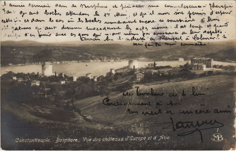 Cpa Ak Constantinople Bosphore Turkey (1230128)