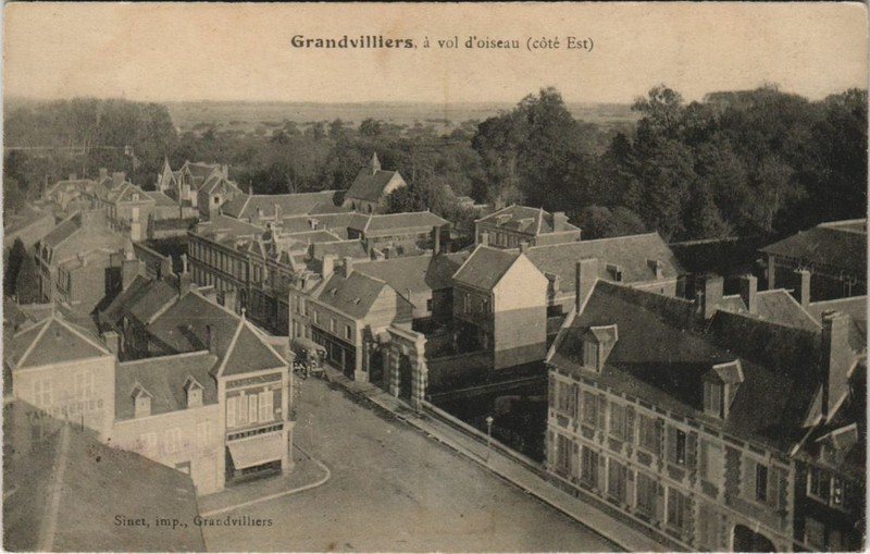 Cpa Grandvillers A Vol D'Oiseau (130882)