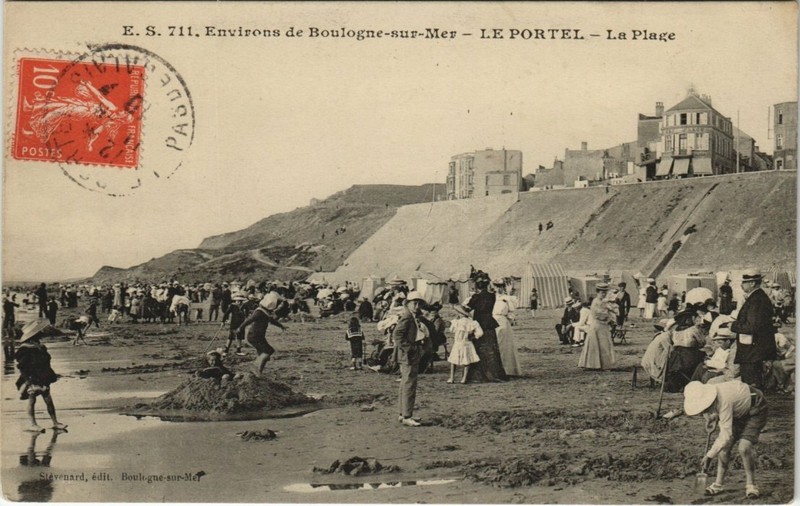 Cpa Le Portel - La Plage (138806)