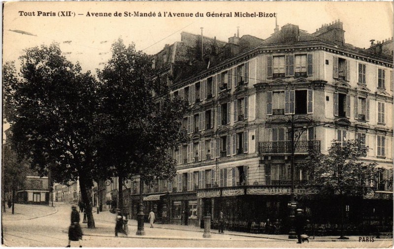 Cpa Tout Paris 12e Avenue De St-Mande Avenue Du Michel-Bizot (1270369)