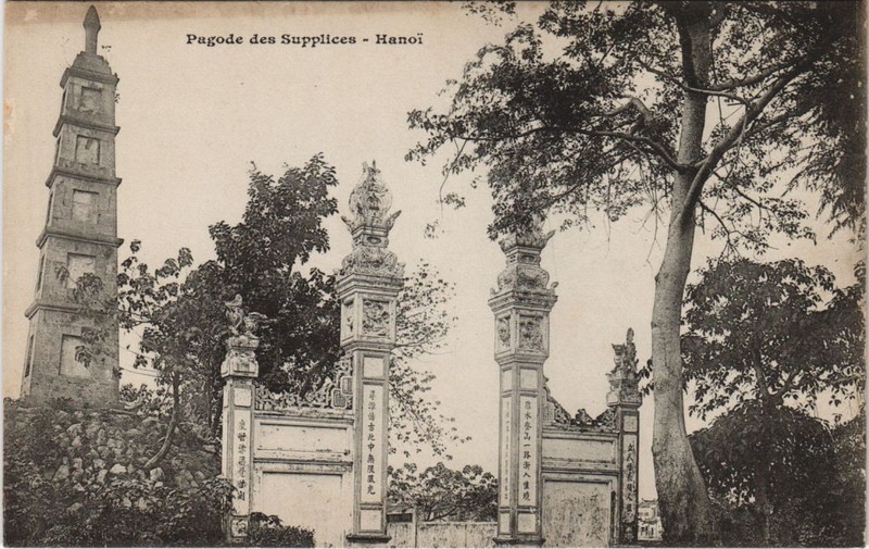 Cpa Ak Vietnam Hanoi Pagode Des Supplices Indochina (1222689)