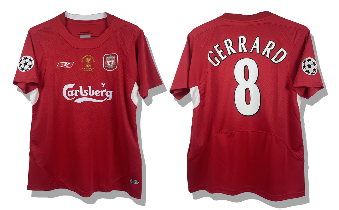 Retro 04-05 Liverpool Home Short Sleeve Jersey - Steven