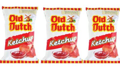 Old Dutch Potato Chips, Ketchup, Large Family size 3 BAGS