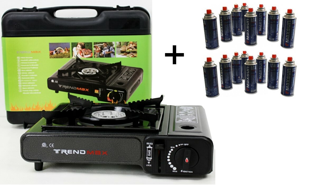 Wählbar ! Butangas Kartusche Gaskocher Campingkocher Gas Garten Camping Ofen