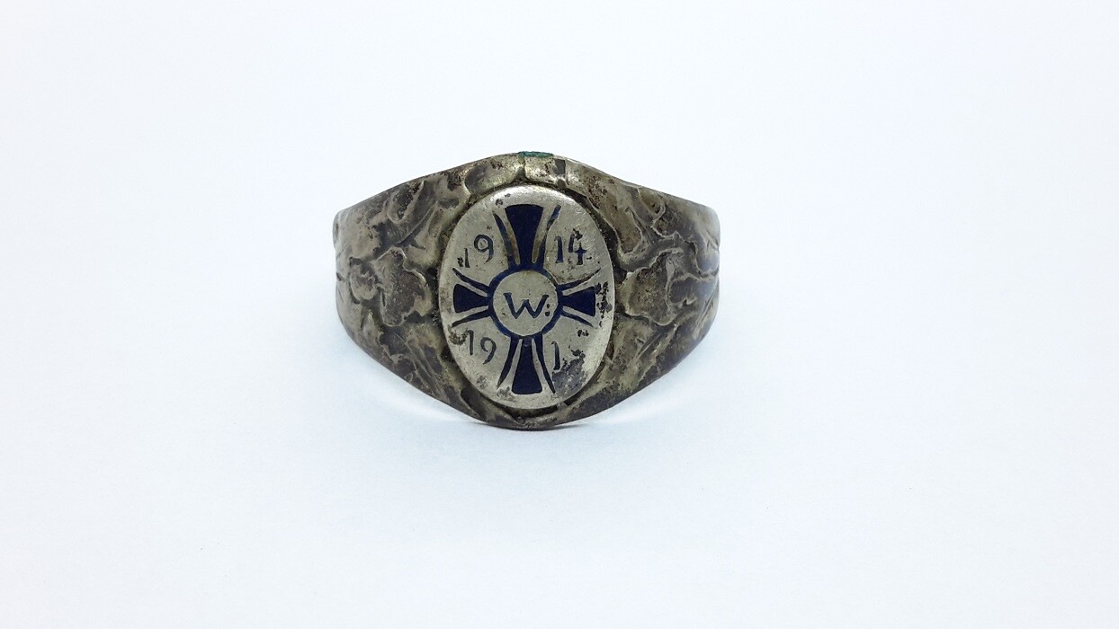1914’s★ ドイツ帝国陸軍★IRON Cross Ring★ミリタリーリング WWI Imperial German silver rings for sale