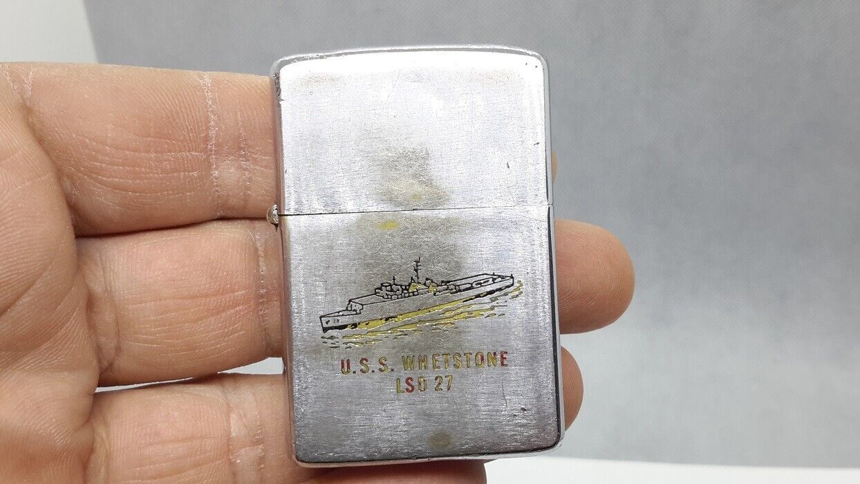 Vintage Zippo Lighter USS WHETSTONE LSD 27 Ship | eBay Vintage Zippo Lighter USS WHETSTONE LSD 27 Ship | eBay