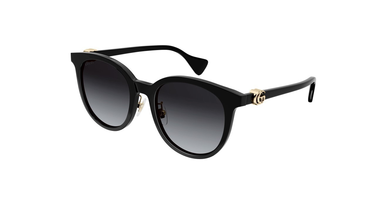 Gucci GG1073SK 002 Black/Gradient Grey Soft Round Women's