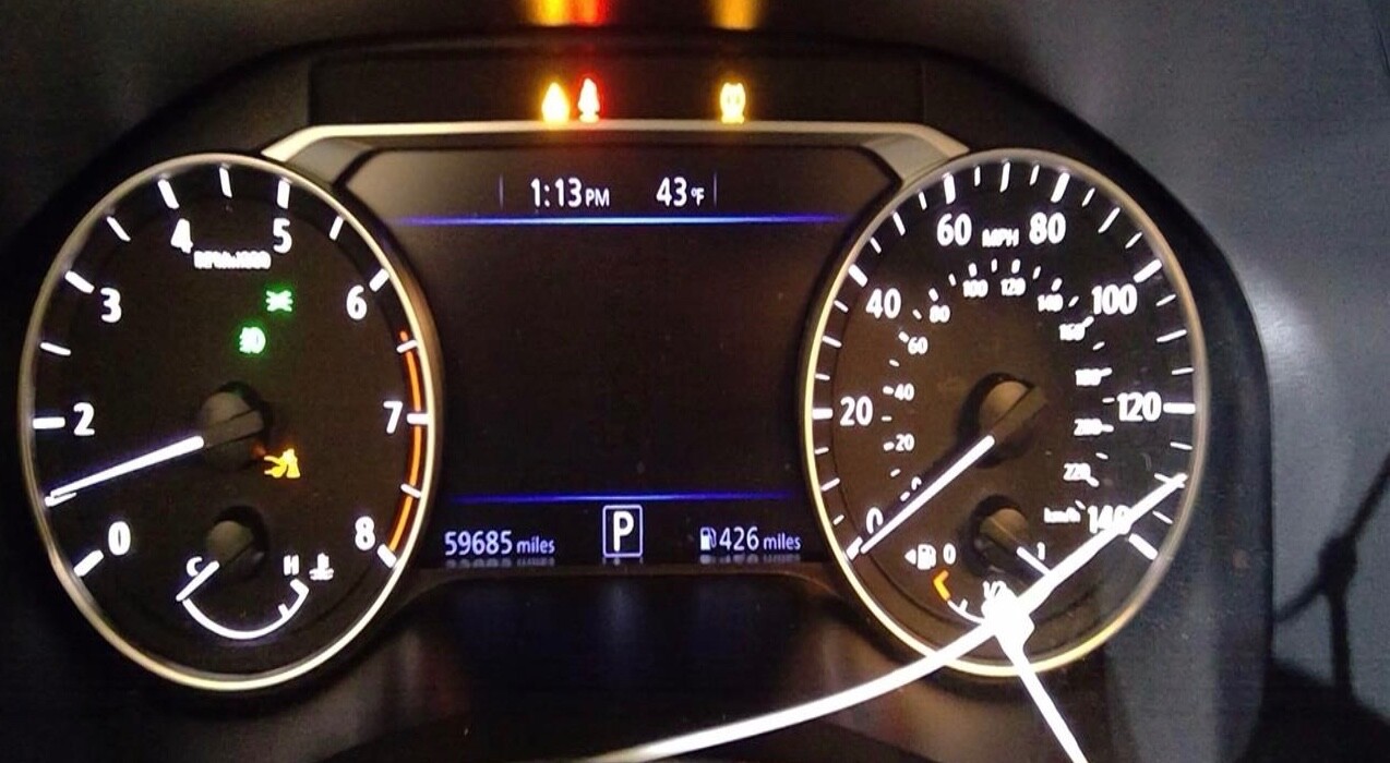 2020 - 2022 Nissan Altima Head Speedometer Gauge Cluster