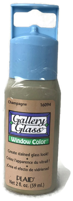 NEW Plaid Gallery Glass Window Color Paint 5 X 2 oz  and 2 Black Liquid Leading