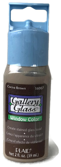 NEW Plaid Gallery Glass Window Color Paint 5 X 2 oz  and 2 Black Liquid Leading