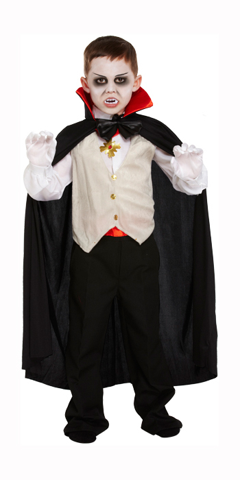 Kids Vampire  Halloween  Fancy Dress Costume  Child Dracula  