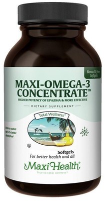 Maxi-Health Maxi Omega 3 Концентрат Кошерный рыбий жир 90 капсул