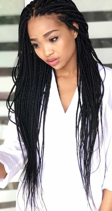 Beautiful Box Braids Weave Cornrows Extensions