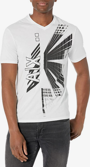 A|X Armani Exchange, Short-Sleeve Regular Fit Cotton Jersey