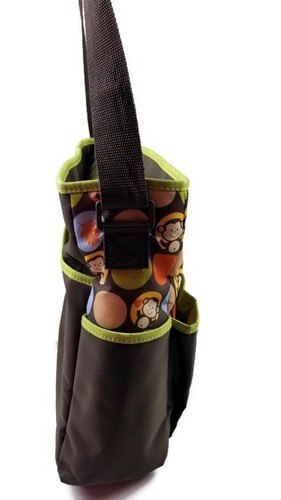 Baby Boom Monkey Diaper Bag With Changing Pad Polyester Pre Owned