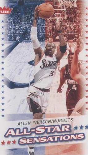 ALLEN IVERSON 2008-09 Topps BOWMAN CHROME Blue REFRACTOR /99