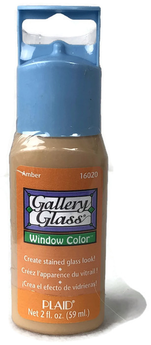 NEW Plaid Gallery Glass Window Color Paint 5 X 2 oz  and 2 Black Liquid Leading