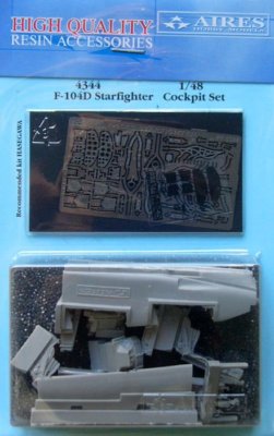 Aires 1/48 F-104D Starfighter cockpit set for Hasegawa kit 4344
