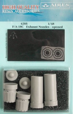 Aires 1/48 F/A-18C Hornet Exhaust Nozzles Opened for Hasegawa kit 4266