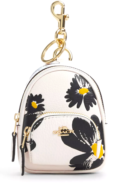 💛Coach Mini Court Backpack Keychain Bag Charm - CZ605