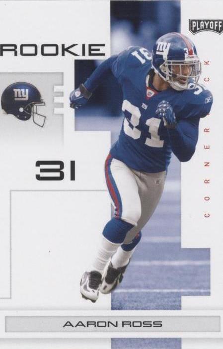 2007 Playoff NFL Playoffs Aaron Ross #144