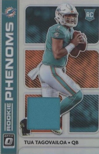 2020 Donruss Optic Tua Tagovailoa RC Rated Rookie Auto Blue /75