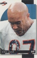 1996 Score Chris Zorich #162