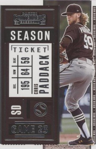 2020 Panini Contenders - Chris Paddack #8
