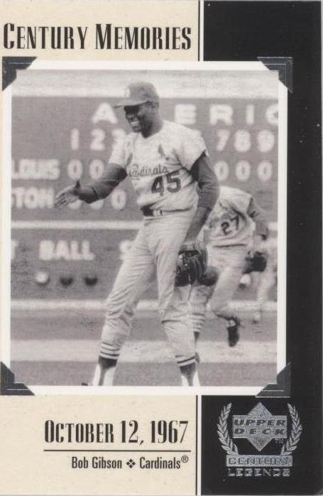 Upper Deck Century Legends 1999 - Bob Gibson #127