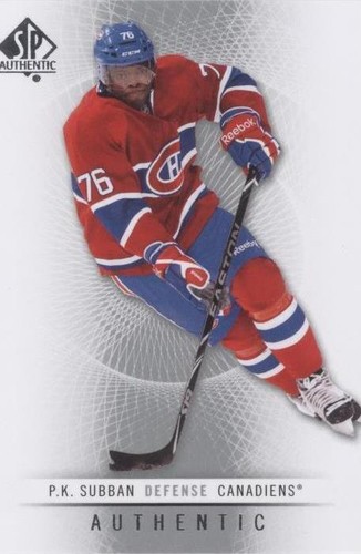 2012-13 SP Authentic - P. K. Subban #20