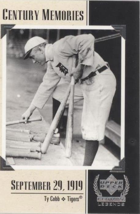 Century Legends 1999 Upper Deck - Ty Cobb #130
