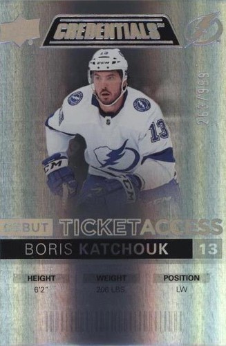2021-22 Upper Deck Credentials - Boris Katchouk #59