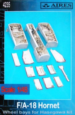 Aires 1/48 F/A-18 Hornet Wheel Bays for Hasegawa kit 4235
