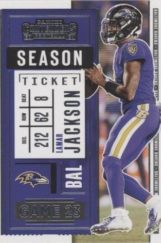 2020 Panini Contenders Lamar Jackson #93