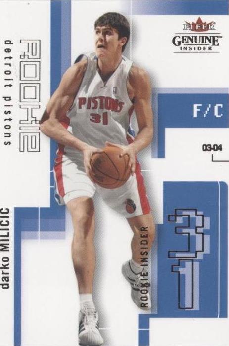 Fleer Genuine Insider 2003-04 - Darko Milicic #108