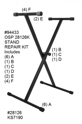 On Stage KS7190 Single Braced Keyboard Stand