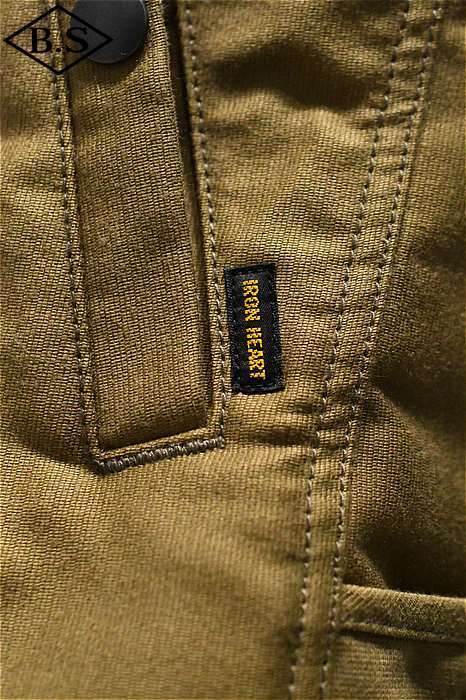 IRON HEART IRON HEART VEST IHV-46 WHIPCORD N-1 TYPE DECK VEST KHAKI MADE IN JAPAN AUTHENTIC