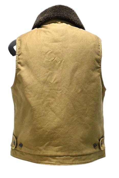 IRON HEART IRON HEART VEST IHV-46 WHIPCORD N-1 TYPE DECK VEST KHAKI MADE IN JAPAN AUTHENTIC
