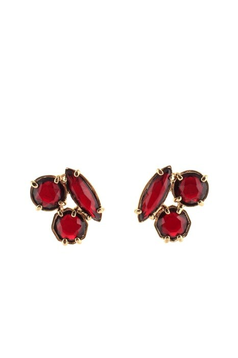 Kate Spade New York 133820 Dark Red Cluster Jewel Stud Earings $68