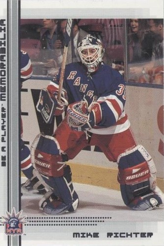2000-01 In the Game Be A Player Memorabilia - Mike Richter #52