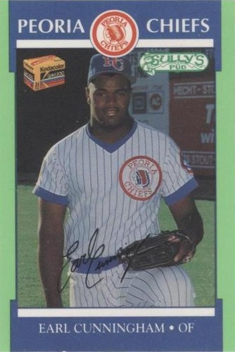 1990 Kodak Peoria Chiefs - Earl Cunningham #1